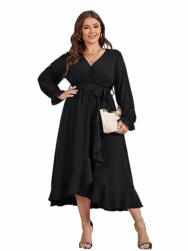 SCOMCHIC Plus Size Wedding Guest Maxi Dress