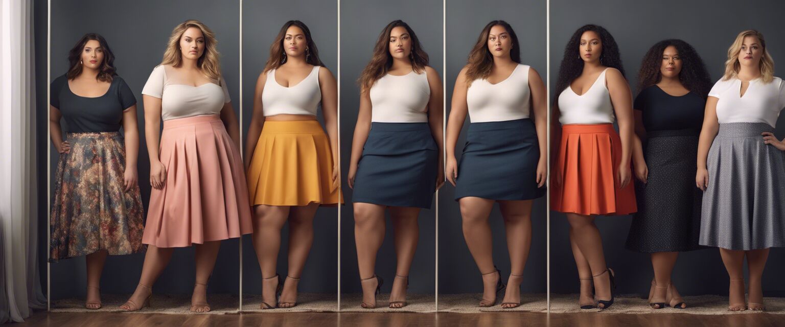 Plus-size skirt styles