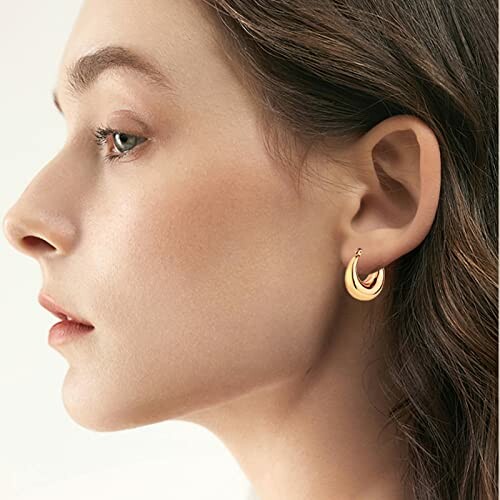 14K Gold Hoop Earrings