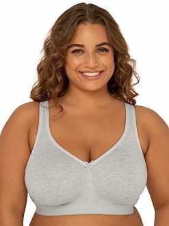 Fruit of the Loom Fit for Me Women's Plus-Size Wireless Cotton Bra