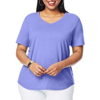 Plus-Size V-Neck Tee